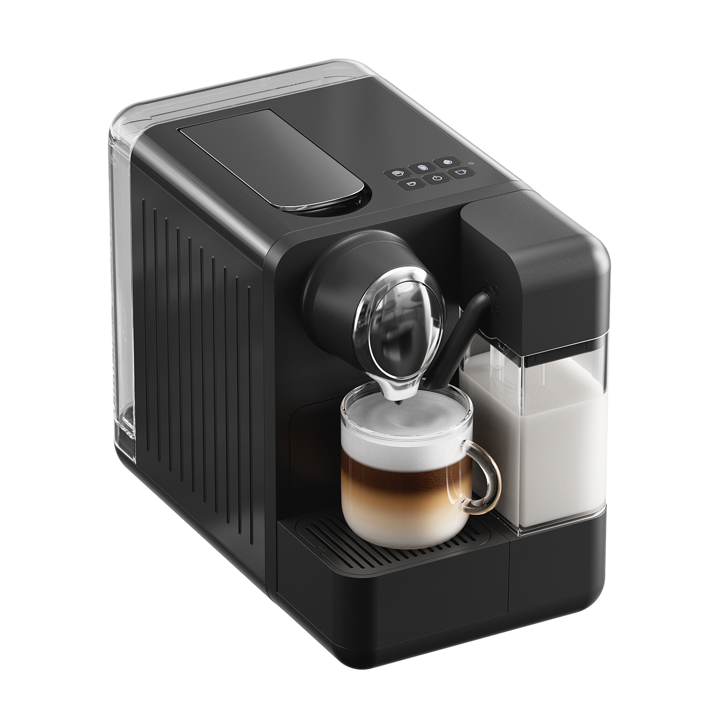 JZ.CAFE Espresso Machine with Integrated Automatic Milk Frother for Nespresso Capsules