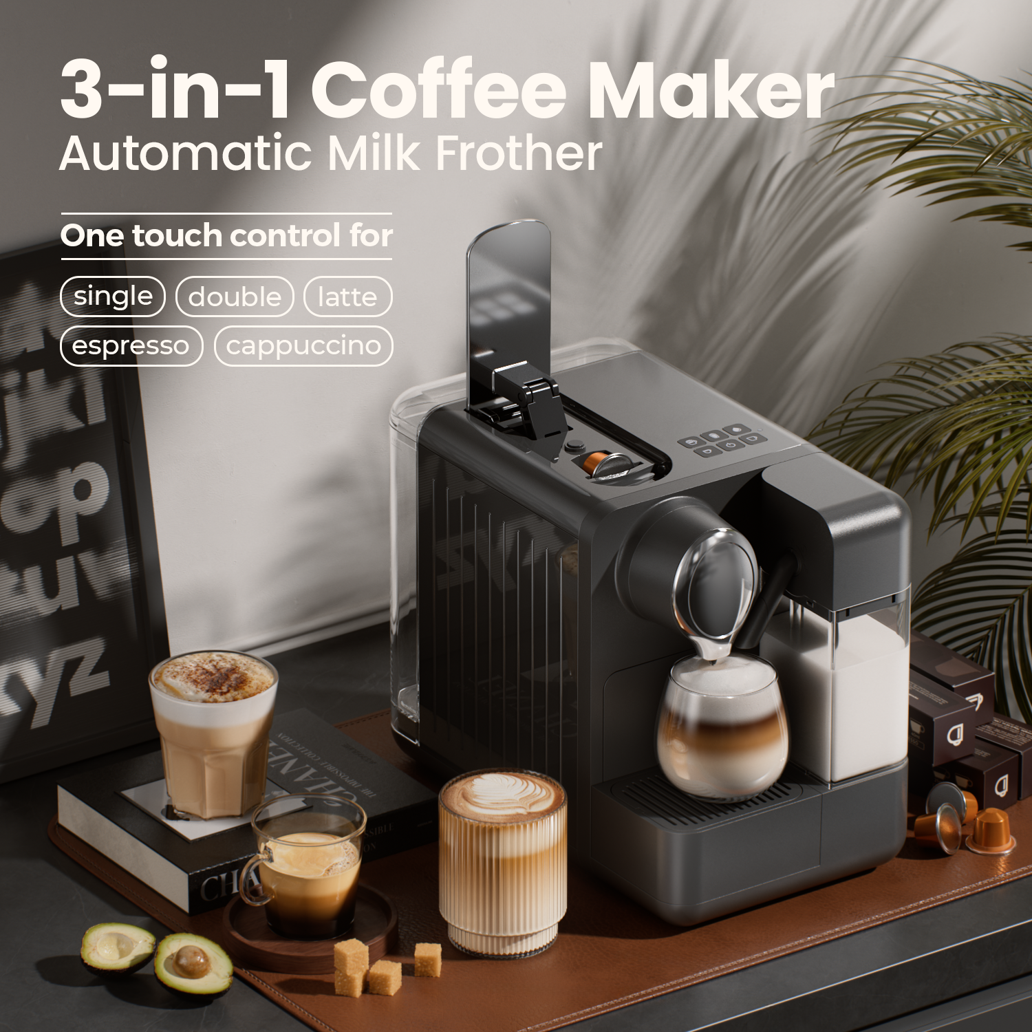 Automatic Nespresso Krups Milk Frother Nespresso Lattissima